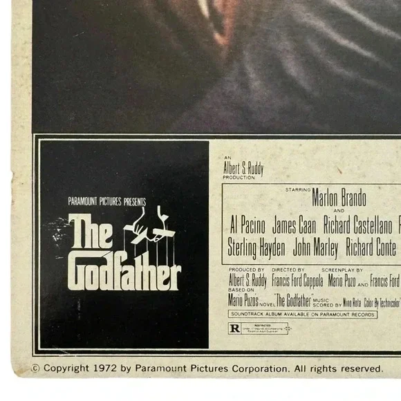 Vintage 1972 The Godfather RARE ORIGINAL Movie Prints, Theater Prints, Mafia Mob - Picture 2 of 10